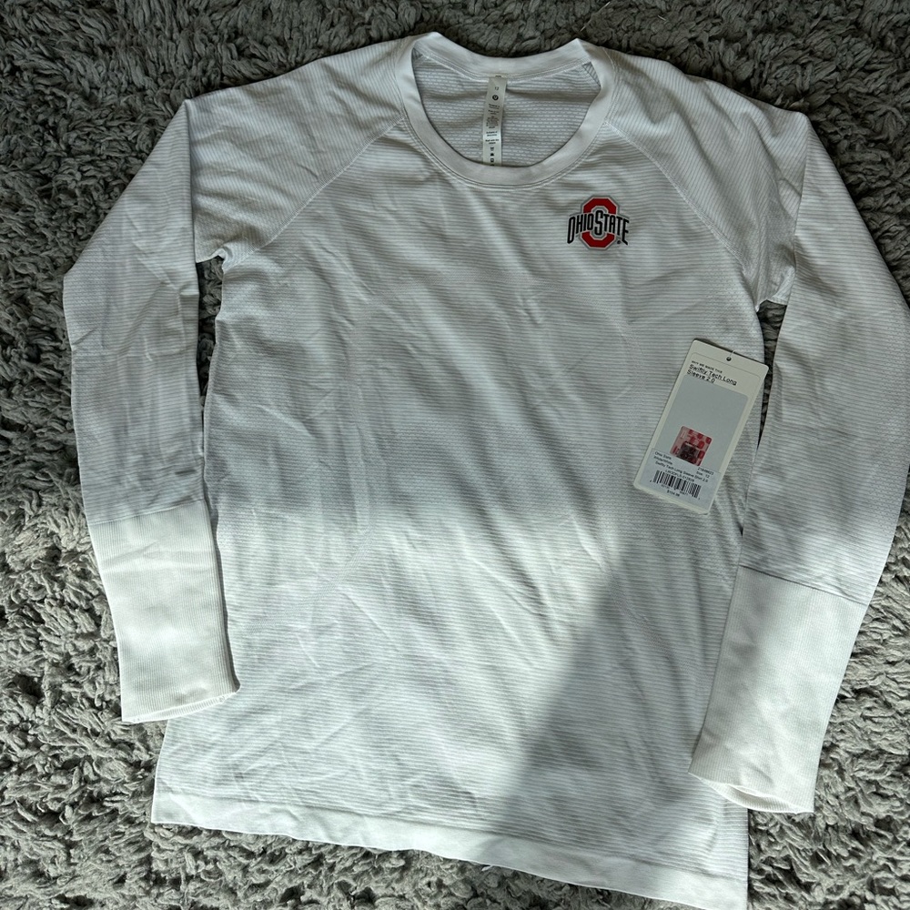 OSU Lululemon Athletica Long Sleeve Top size 12